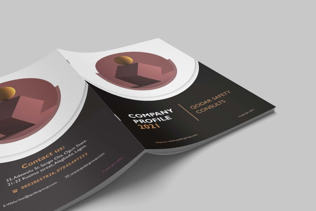 Company Profile Design In Nigeria by Adlatworld